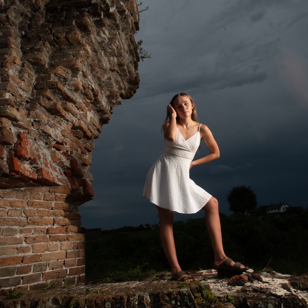 White short sundress